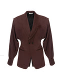 Burgundy Blazer