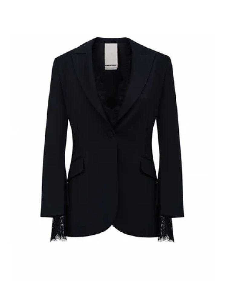 Blazer With Lace