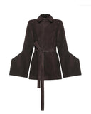 Belted Suede Jacket