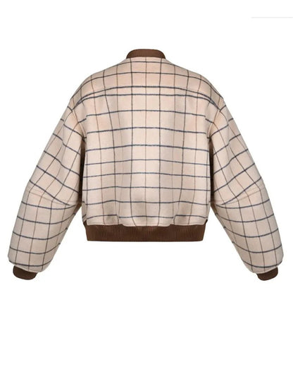 Wool Geometric Bomber