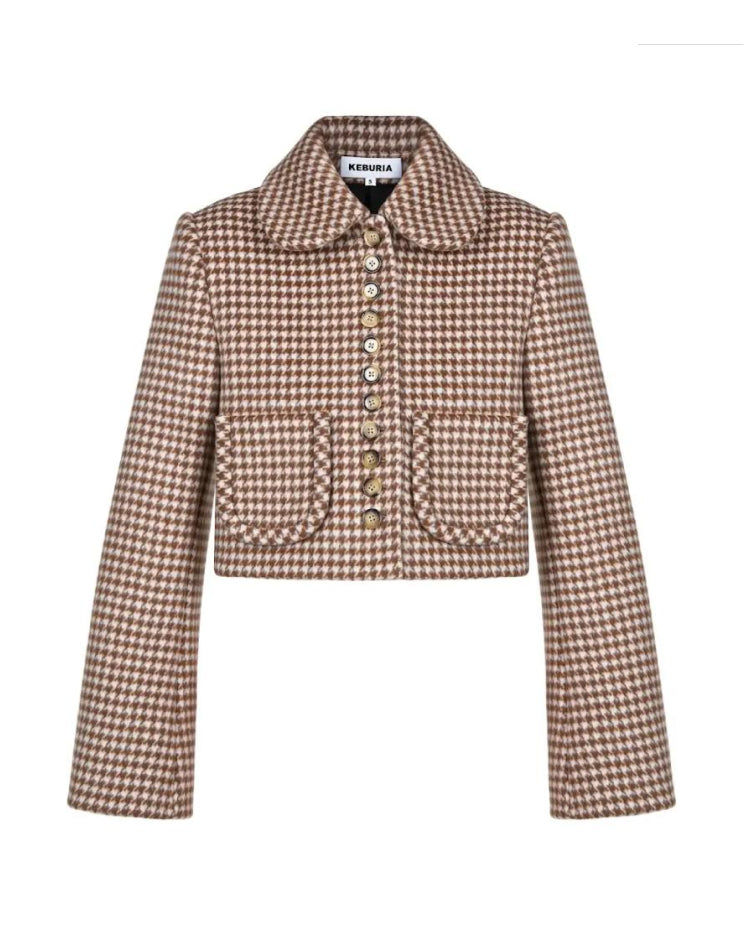 Wool "Houdstooth" Jacket