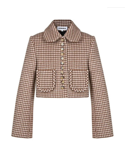 Wool "Houdstooth" Jacket