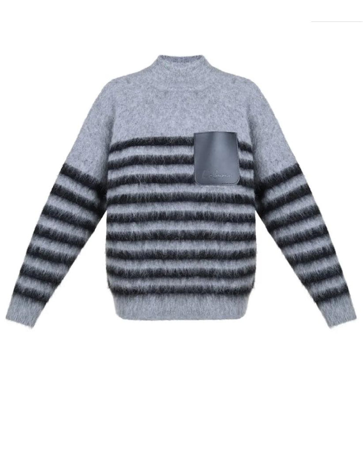Striped Alpaca Sweater