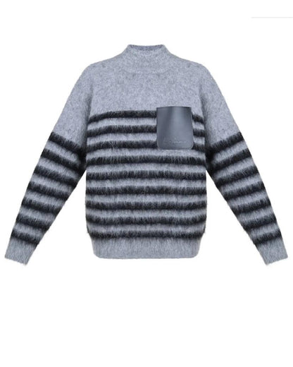 Striped Alpaca Sweater