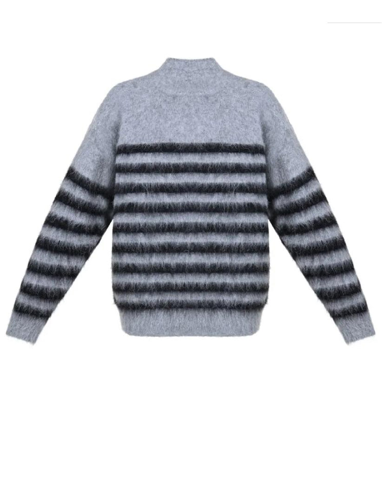 Striped Alpaca Sweater
