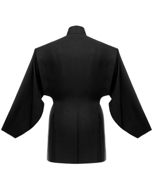 The Noir Sculptural Hourglass Blazer