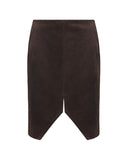 Suede Skirt With Slits