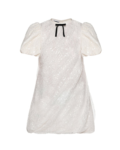 Sequined Bubble Mini Dress