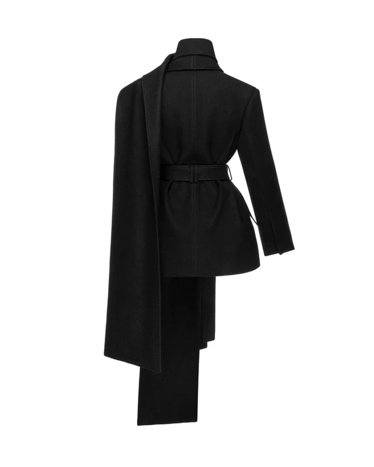 Wool Scarf Blazer