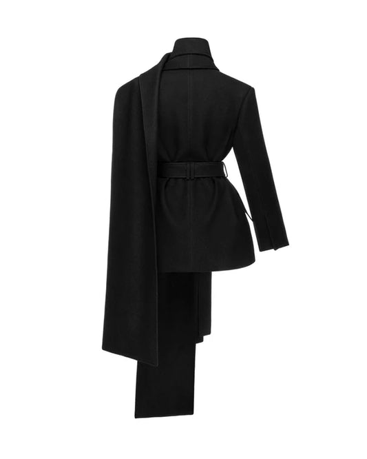 Wool Scarf Blazer
