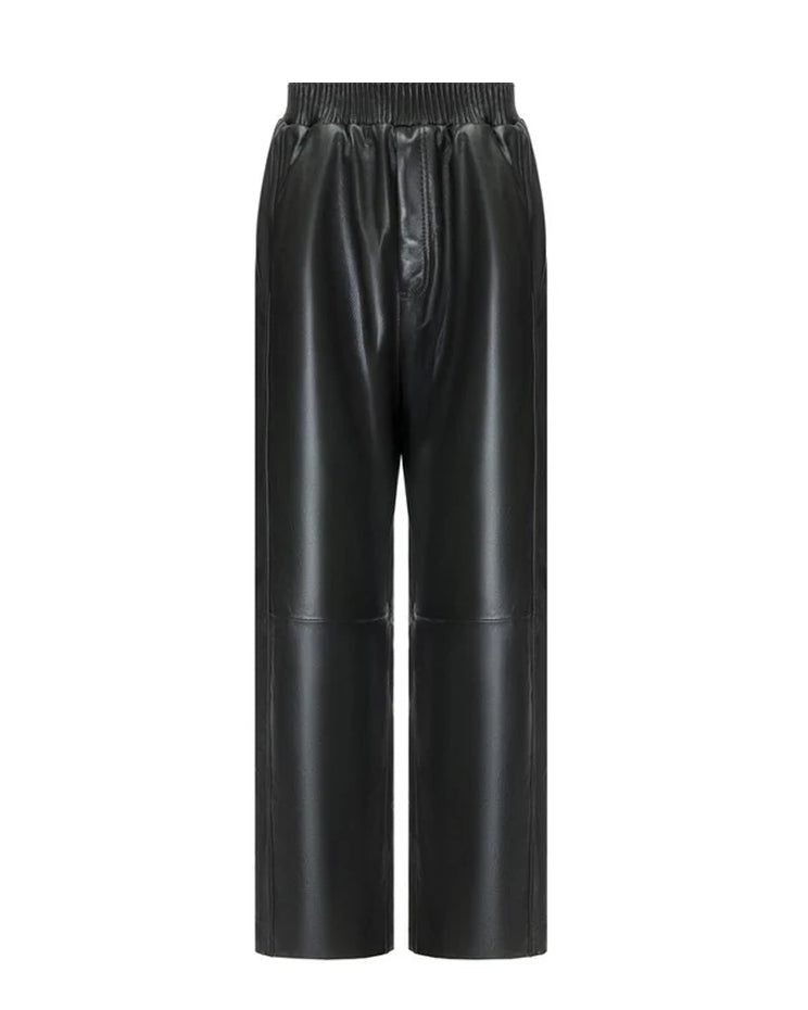 Green Leather Pants