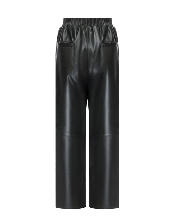 Green Leather Pants