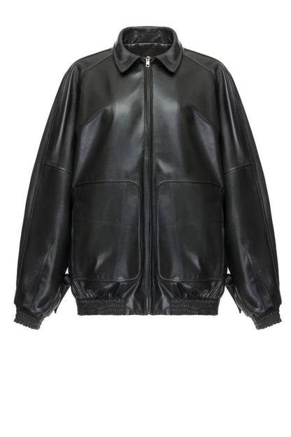 Green leather jacket