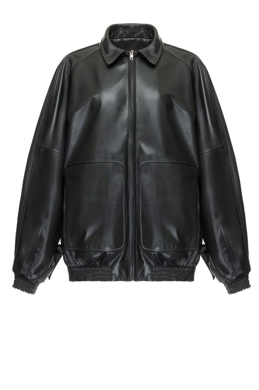 Green leather jacket