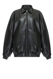 Green leather jacket