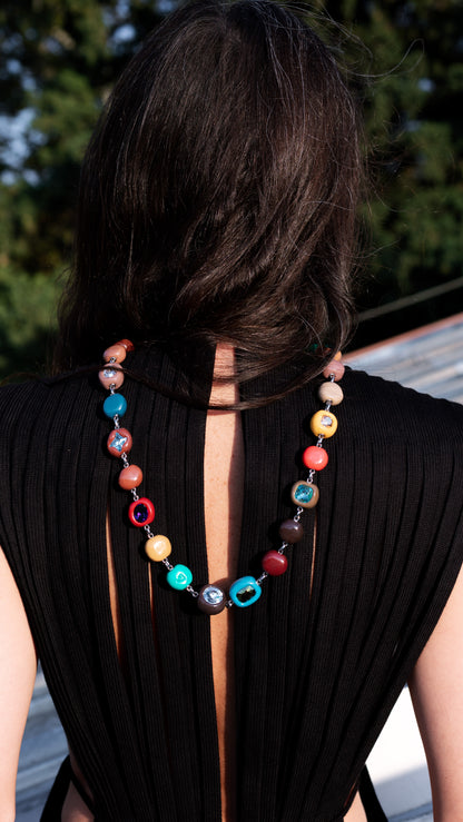 Lili Archive Long Necklace in Multi Colour