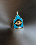 Blue Ring with Face