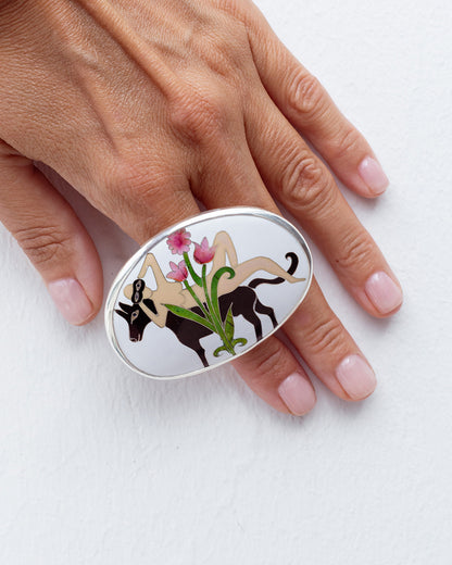 Woman on a Horse Ring