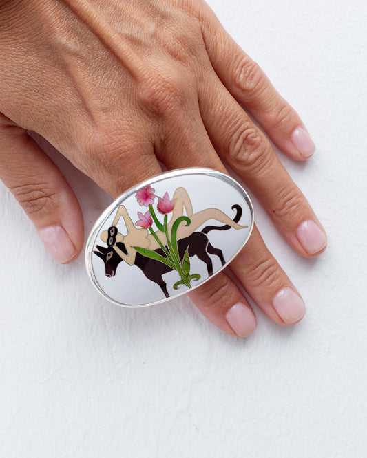 Woman on a Horse Ring