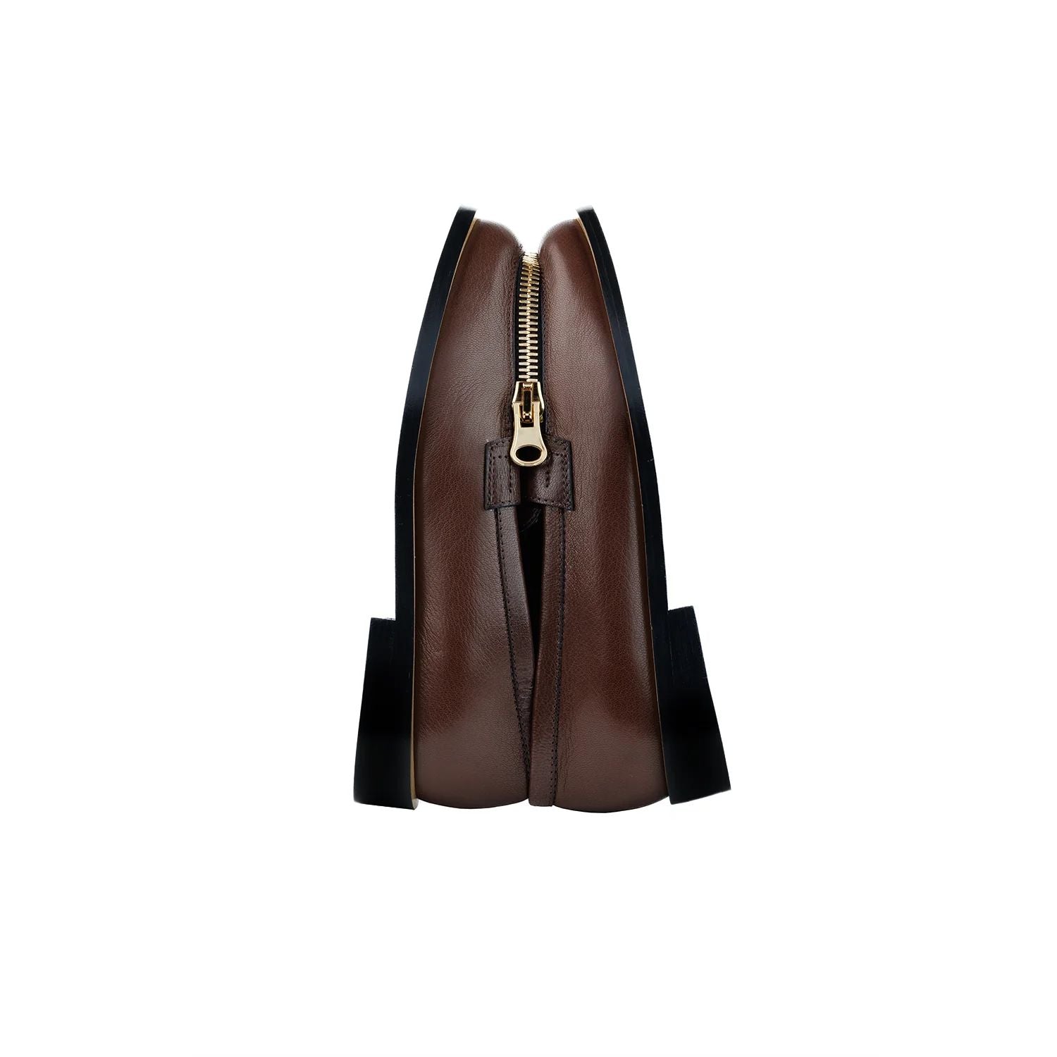 Grainy Brown leather mocassin