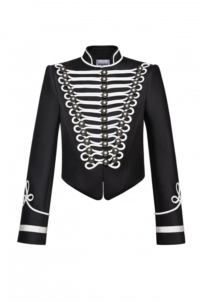 EMBELLISHED CADET JACKET