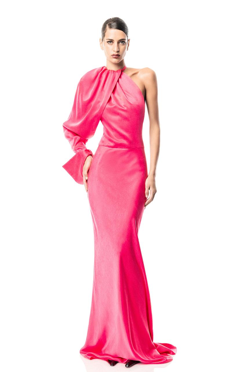 Off-Shoulder Drape Dress