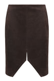 Suede Skirt With Slits