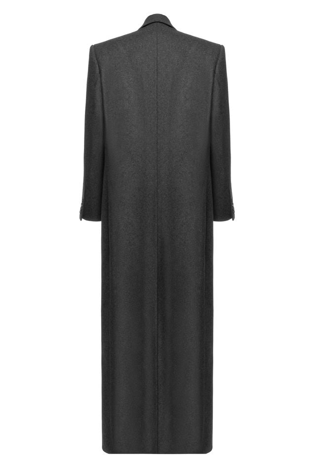 Grey cashmere coat
