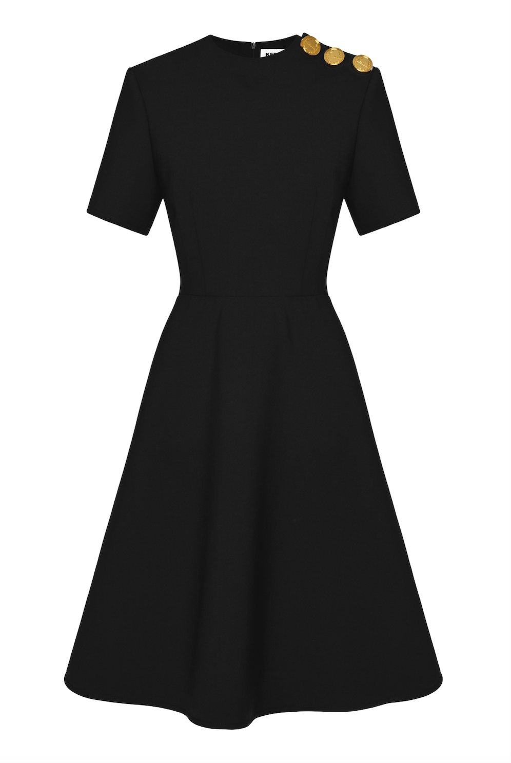 BLACK MIDI DRESS