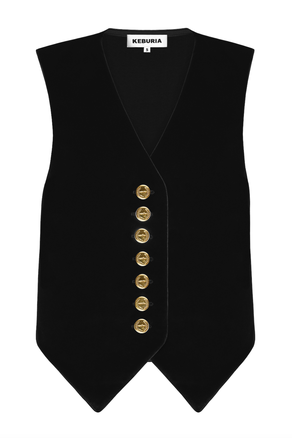 DOUBLE-BREASTED VEST W/ SATIN BACK