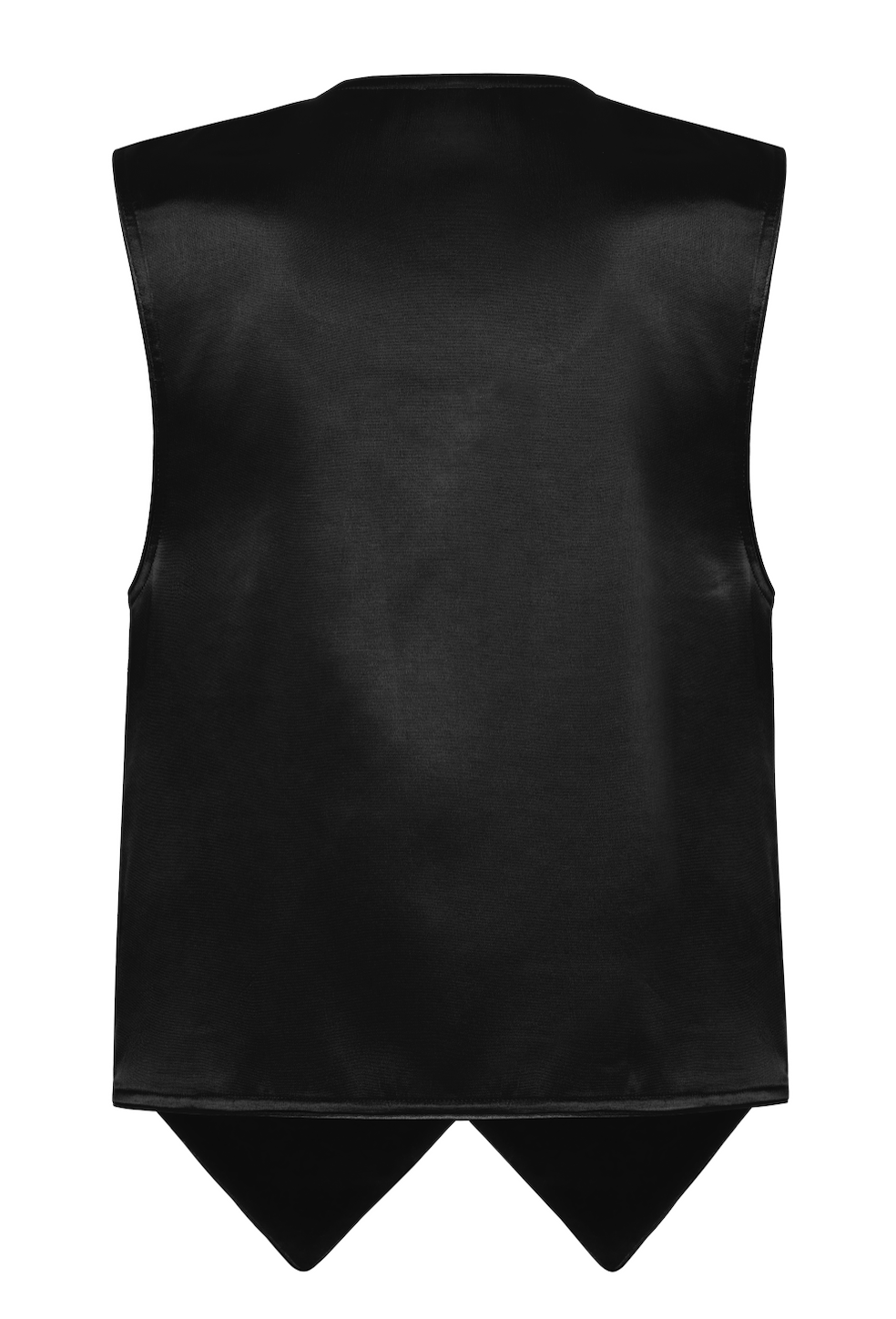 DOUBLE-BREASTED VEST W/ SATIN BACK