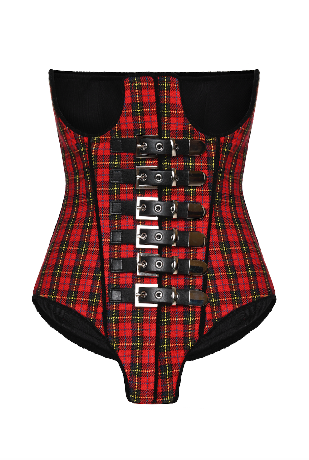 TARTAN BELTED CORSET