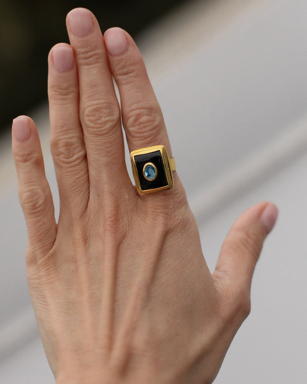 The Noir Celeste Statement Ring
