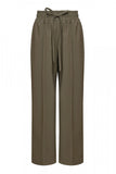 STRAIGHT LEG PANTS olive green