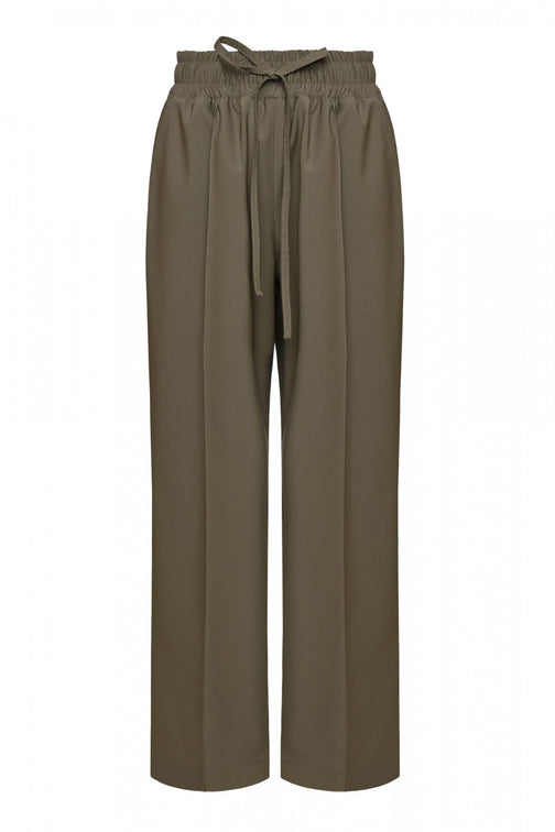 Keburia STRAIGHT LEG PANTS olive green