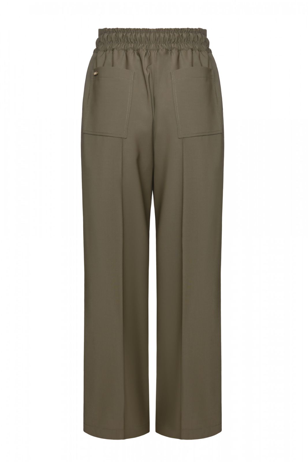 STRAIGHT LEG PANTS olive green