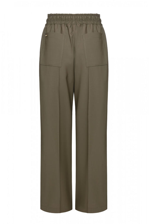 Keburia STRAIGHT LEG PANTS olive green