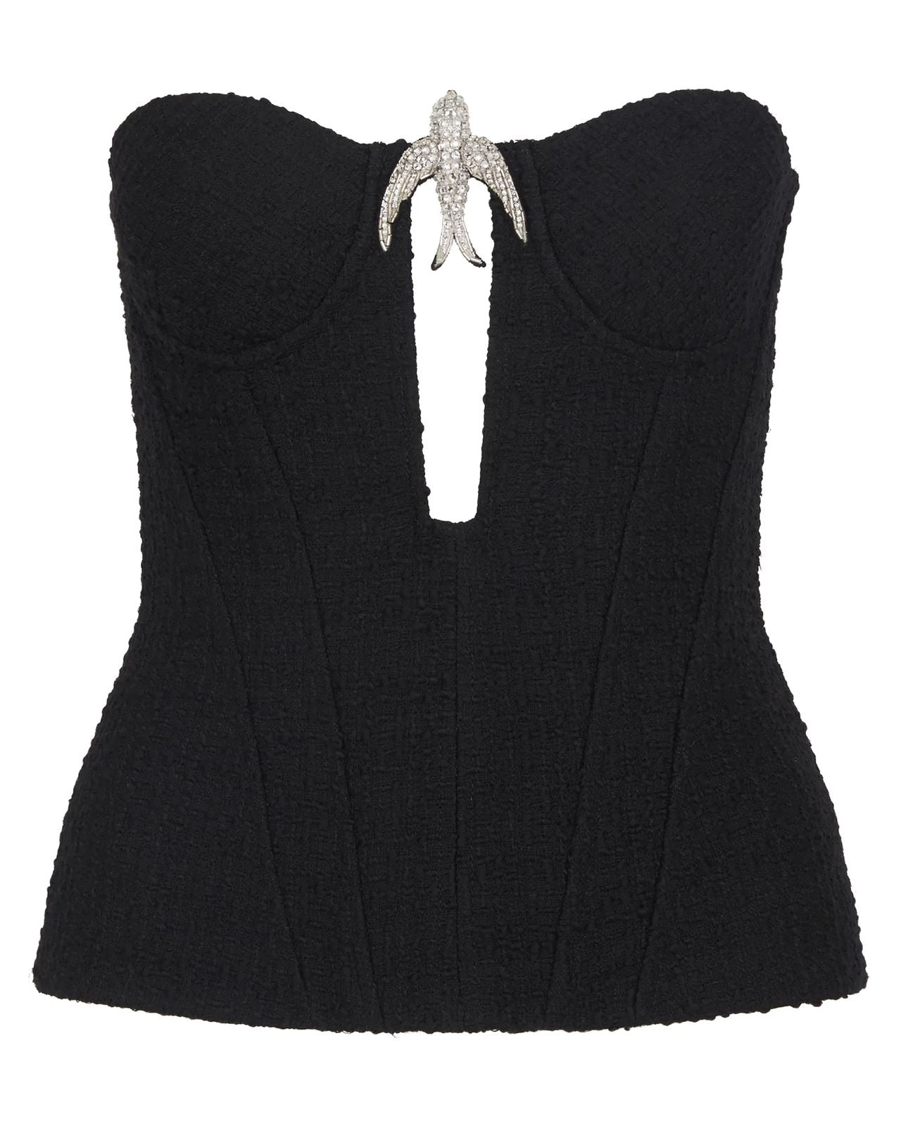 CRYSTAL SWALLOW CORSET TOP