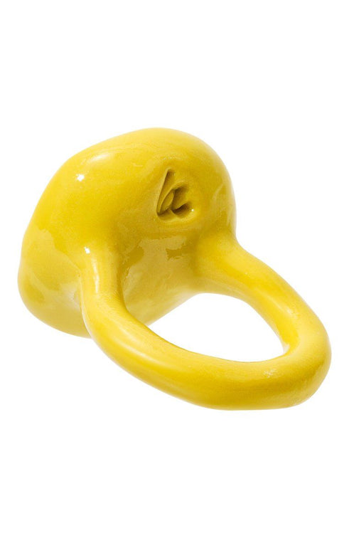 Yellow Ring W/ White Stone