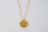 Round necklace with colorful details