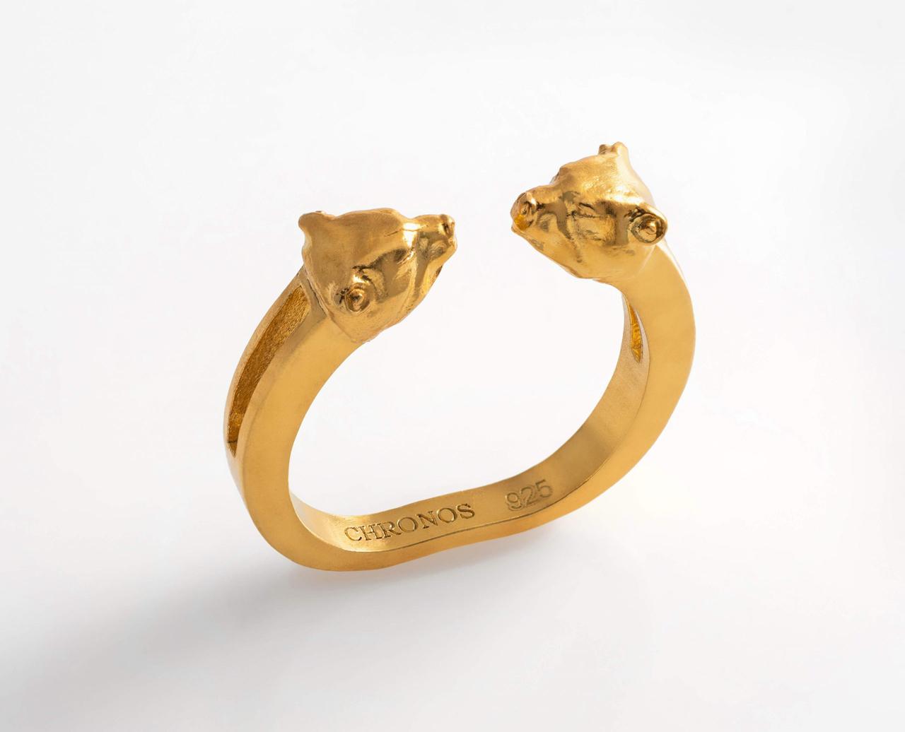 Ring w Bear Heads