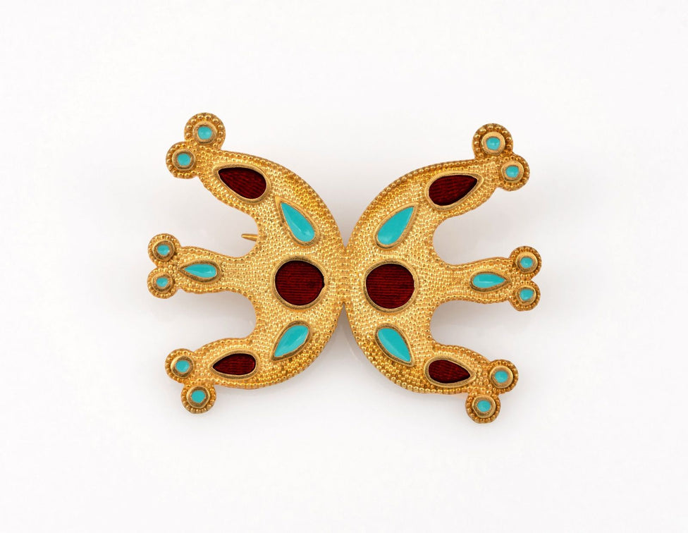 Brooch with Enamel