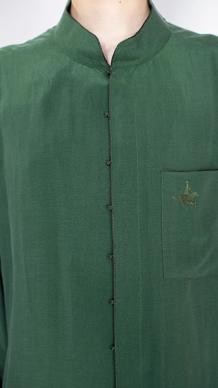 Traditional men's shirt green