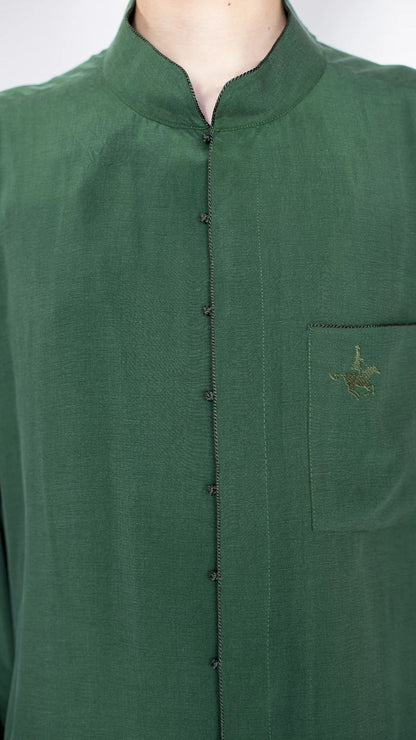 Traditional men's shirt green