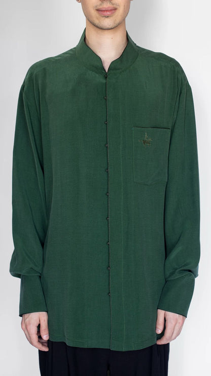 Traditional men's shirt green