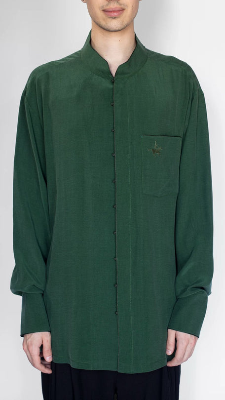 Traditional men's shirt green