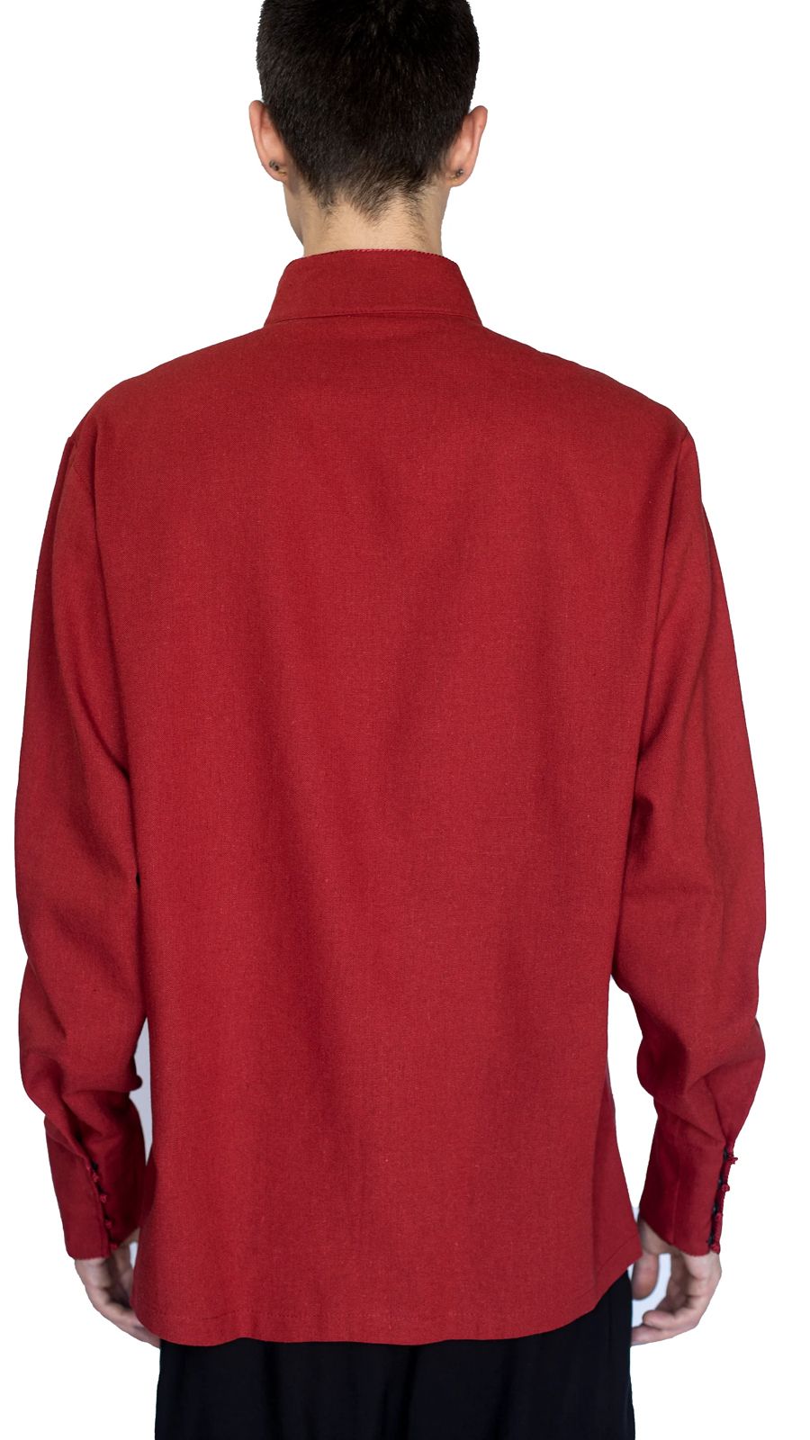 Traditional men's shirt terracotta