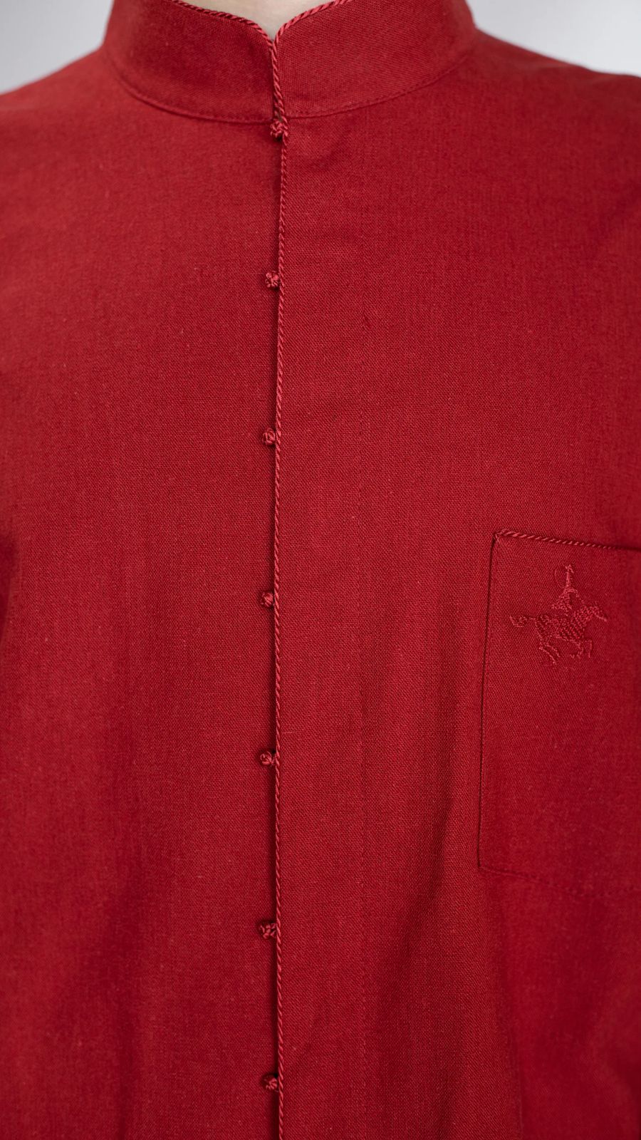 Traditional men's shirt terracotta