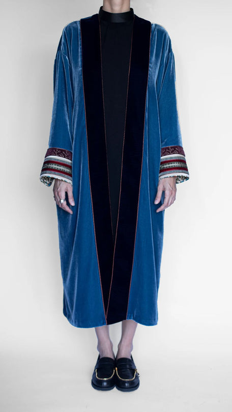 classic rachuli dress in blue