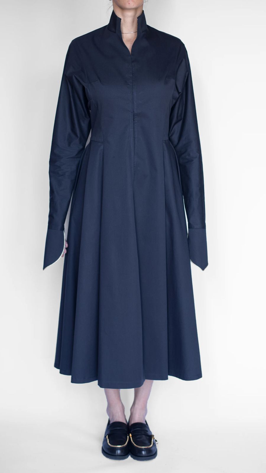 Akhalukhi shirt dress blue